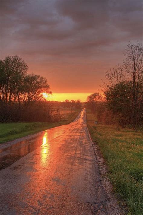 Sweet Peace Country Sunset Country Roads Nature