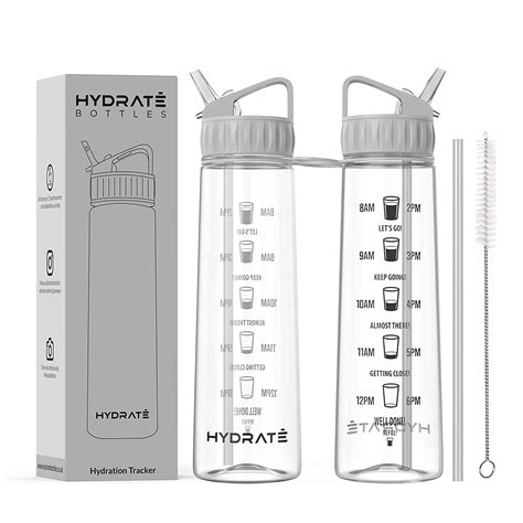Mua Hydrate Tracker 900ml Straw Water Bottle With Motivational Time