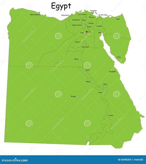 Vector Map Of Egypt Political One Stop Map
