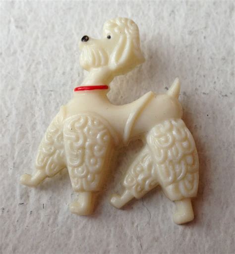 Vintage Plastic Poodle Pin Etsy Poodle Pin Poodle Vintage Poodle