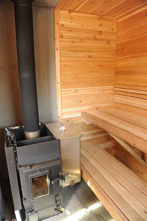 Wood Burning Sauna Feed From The Outside Or Inside Saunatimes