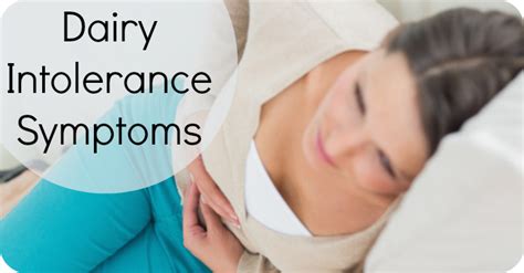 Symptoms of a food allergy include a raised, itchy red rash, swelling of the face, eyes, lips and tongue, and shortness of breath. Dairy Intolerance Symptoms