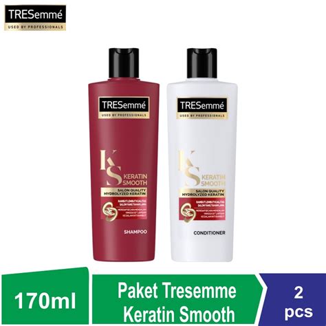 Jual Paket Tresemme Keratin Smooth Shampoo Conditioner 170ml Shopee