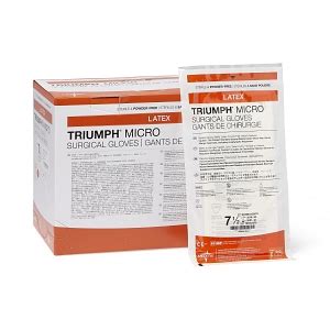 Triumph Micro Latex Surgical Gloves Medline Industries Inc