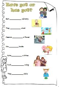 When we use two verbs to bring an effect or make a grammatically correct, the first verb becomes the helping verb. Have Got or Has Got? (Beginner Worksheet)