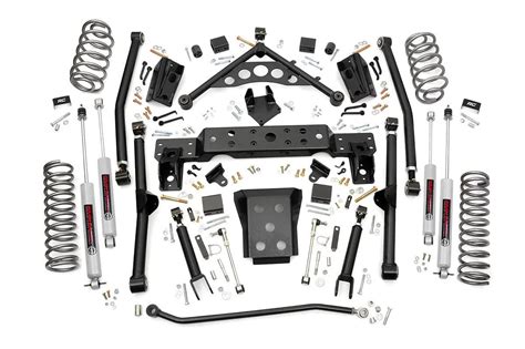 Rough Country 90820 4in Long Arm Suspension Lift Kit For 99 04 Jeep