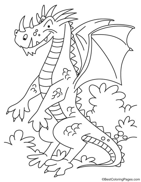 Funny Dragon Coloring Page Download Free Funny Dragon Coloring Page