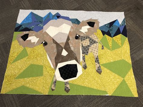 Violet Craft Cow Abstractions Quilt By Becky Quilts Crafts Paper