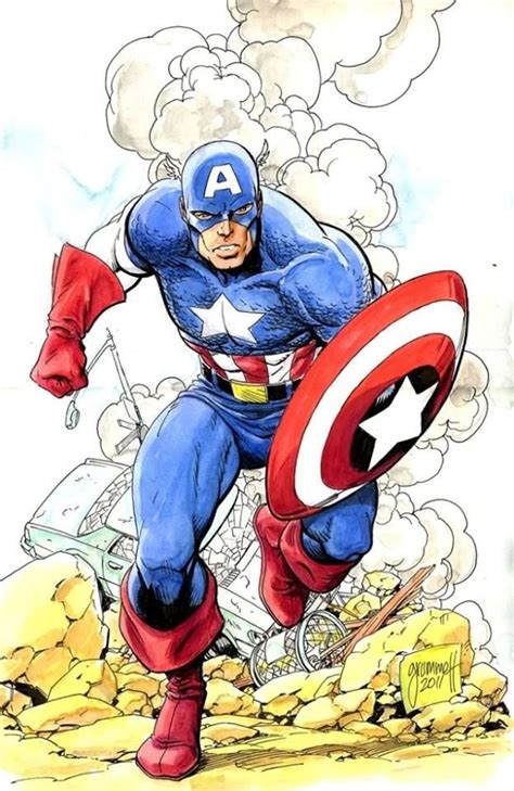 Captain America By Tom Grummett Con Imágenes Capitan America Dibujo