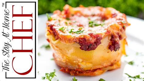 How To Make Mini Lasagna Cups The Stay At Home Chef
