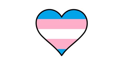 Trans Pride Heart Lgbt Sticker Teepublic