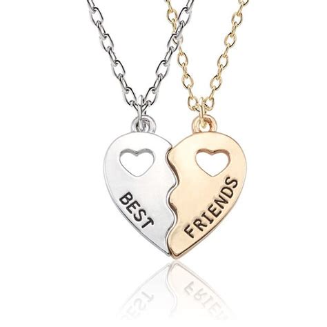 Matching Necklaces For Best Friends 20 Designs In 2020 Bff Necklaces