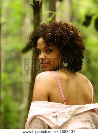 Woman Stripping Woods Image Photo Free Trial Bigstock