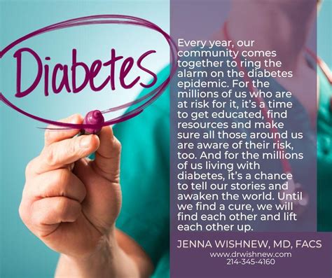 World Diabetes Day And American Diabetes Month Jenna Wishnew Md Facs