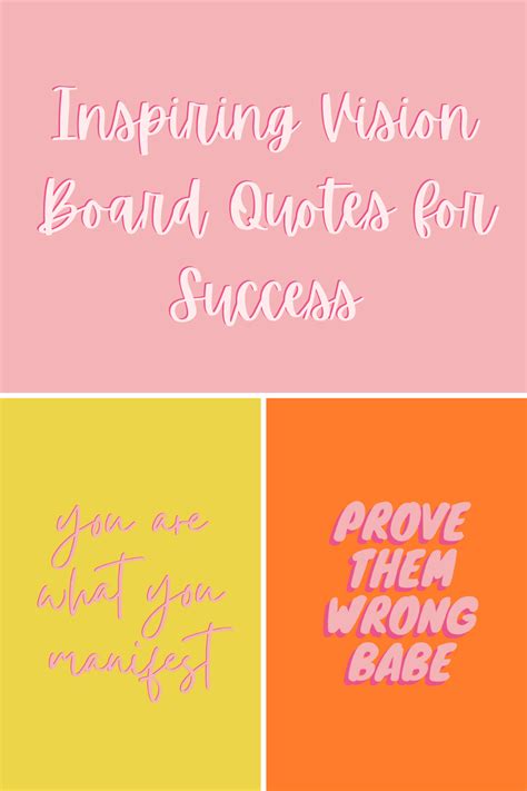 73 Vision Board Quotes For Inspiring Success Darling Quote