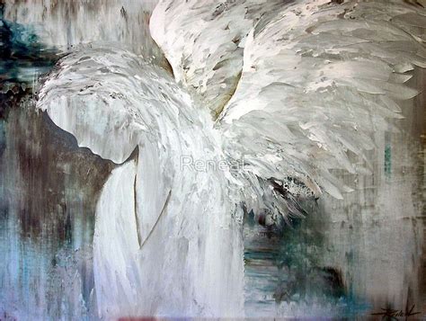 Abstract Angel Painting By Reneal Angel Painting Angel Drawing