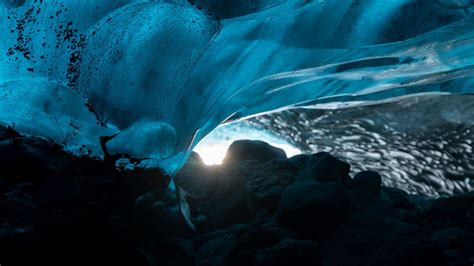 Wallpaper Cave Ice Stones Nature Hd Picture Image
