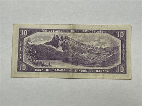 1954 Canada 10 Dollar Banknote 10 211 Ebay