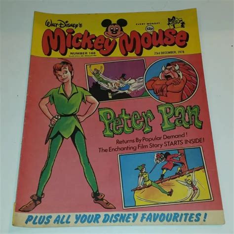 WALT DISNEYS MICKEY Mouse 166 23Rd December 1978 British Weekly Comic