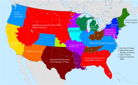 A Map Of The Second American Civil War January 2020 Raprilsinabaddon