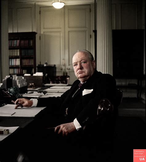 Sir Winston Churchill 1874 1965 Rcolorization