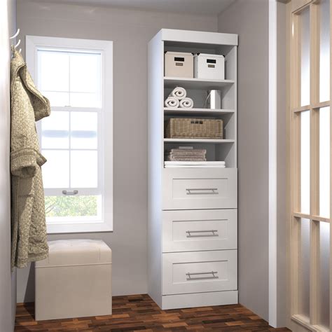 Buy wooden storage from waltons online. Pur by Bestar 26871 25 in. 3-Drawer Storage Tower - Wood ...