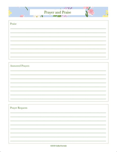 Free Printable Prayer Journal Pages A Quiet Simple Life