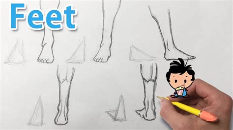 How To Draw Feet Front And Sole Mikeymegamega Paintingtube
