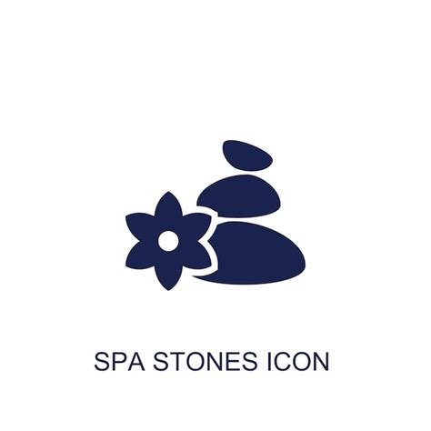 Premium Vector Spa Stones Icon White Background