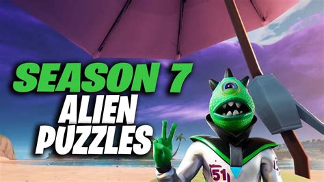 Fortnite Season 7 Alien Teasers And Puzzles Solved 2 Days Until Invasion And New Season Youtube