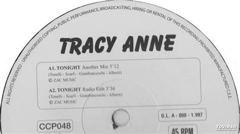Tracy Anne Tonight Dub Mix Youtube