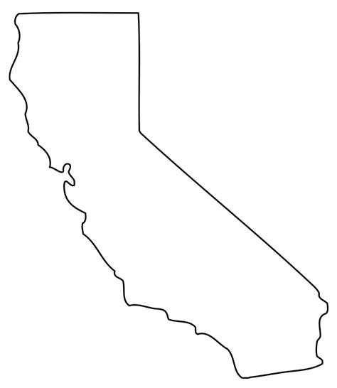 California Blank Map Clip Art California Png Download 745859