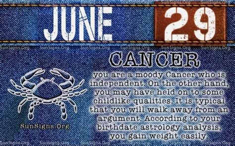 June 29 Zodiac Horoscope Birthday Personality Sunsignsorg