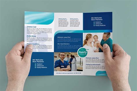 Healthcare Clinic Tri Fold Brochure Template In Psd Ai Intended For