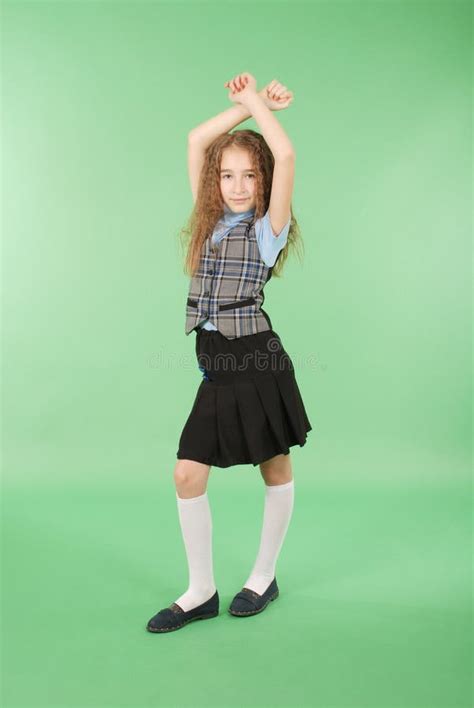 Beautiful Young Girl In School Uniform Stock Image Image Of Pretty
