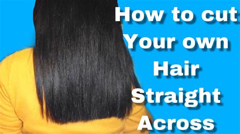 How To Cut My Hair Straight