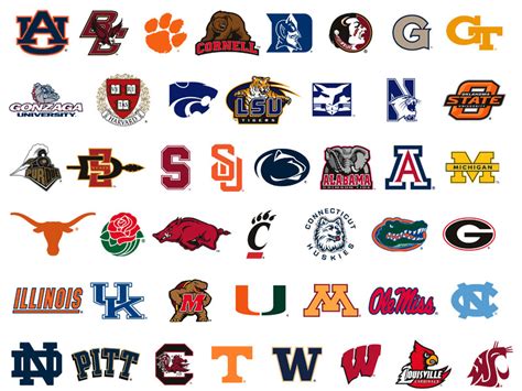 7 Best Images Of Printable College Logos All College Football Team