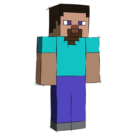 How To Draw Steve From Minecraft Minecraft Steve How