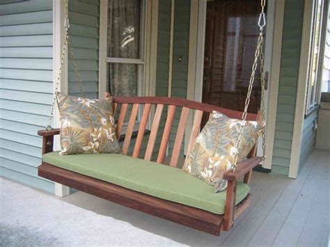 Porch Swing With Cushion Home Furniture Design