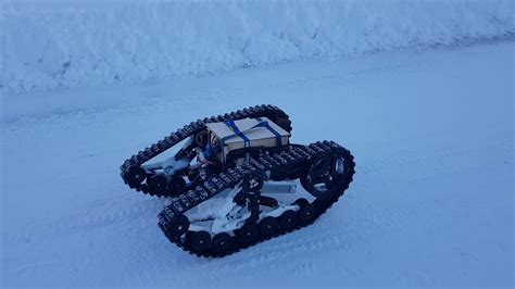 Rc Snowtrack First Run In Snow Youtube