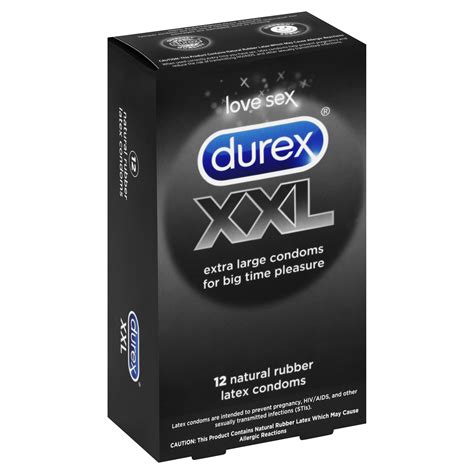 Buy Durex Xxl Extra Large Lubricated Condoms Count Online At