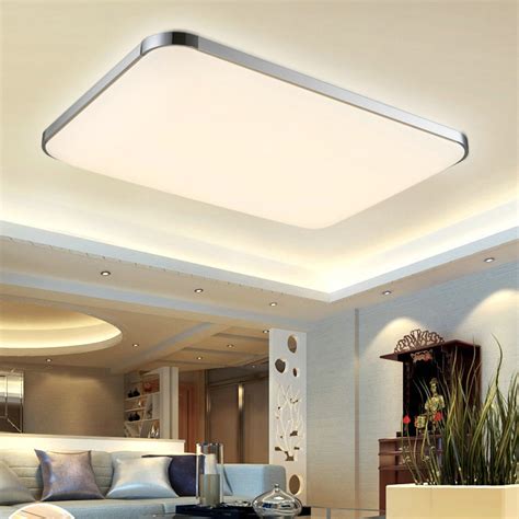 A suspended ceiling light is hung. TOP 10 Flat led ceiling lights 2021 | Warisan Lighting