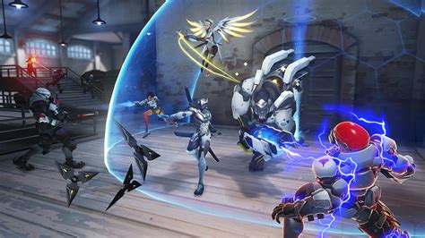 Overwatch Event Storm Rising Assembles Tracer Mercy Winston And