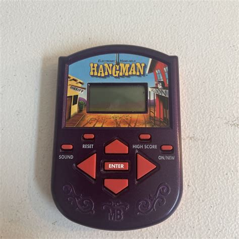 Hangman Handheld Game 2002 Hasbro Tested Works Ebay