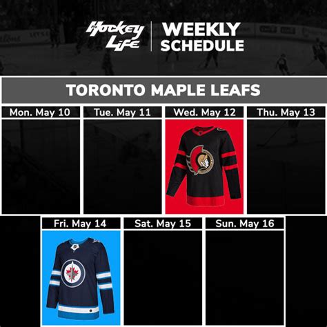 Toronto Maple Leafs Schedule Pro Hockey Life