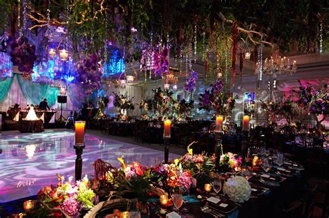 Colorful Ballroom Wedding In Chicago With Enchanted Forest Theme