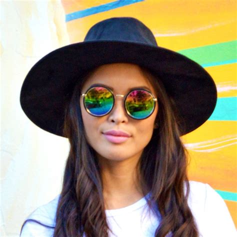 Round Rainbow Mirrored Sunglasses Cat Eyes And Candy Fashion Beauty And Style Blog And Online