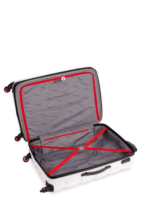Swissgear 7366 27 Expandable Hardside Spinner Luggage White