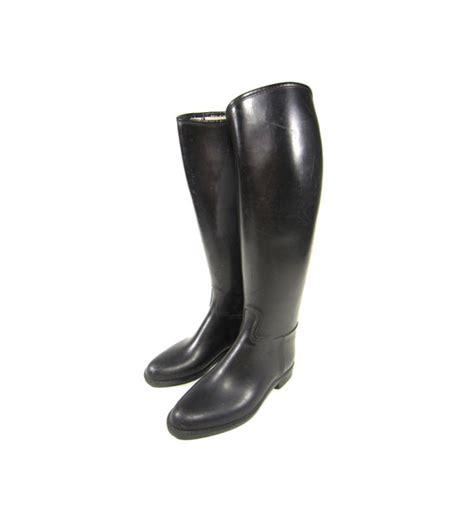 Vintage Riding Boots Rubber Rain Boots Equestrian Derby