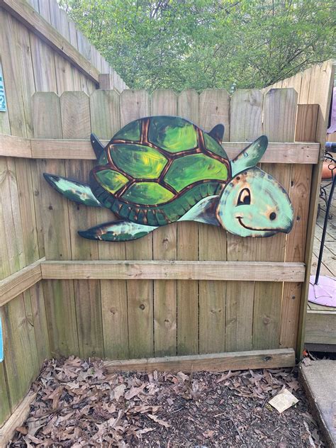 Large Wooden Turtle Beach House Decor Turtle Wall Art Gift For Mom